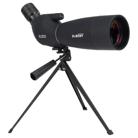 Longue-vue SVBONY SV28 Plus 25–75×70 pour photographie au smartphone