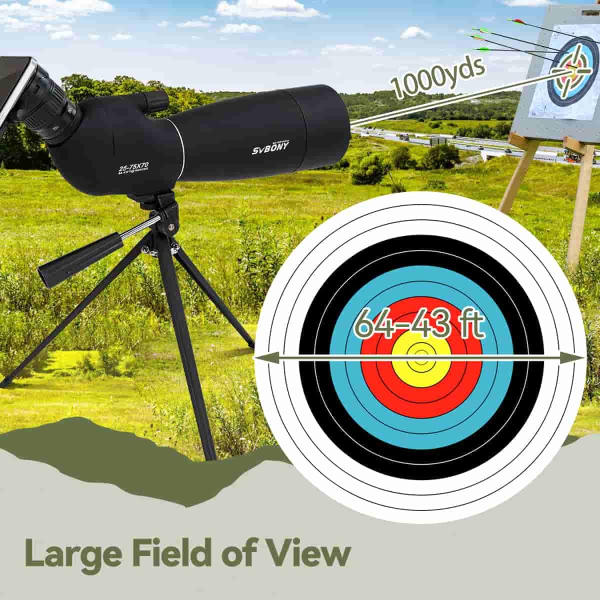 Kikkert SV28 Plus 25-75x70 til fotografi og fugleobservation - SVBONY