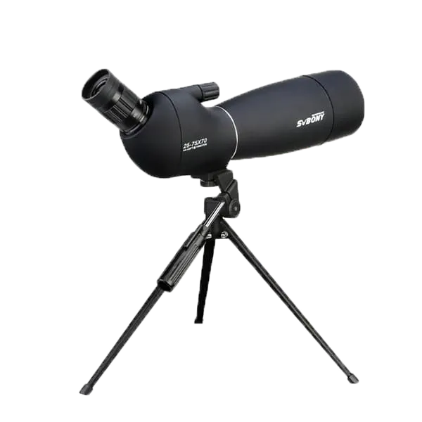 Longue-vue SV28 25–75×70 IPX4 avec trépied de table et adaptateur smartphone – SVBONY