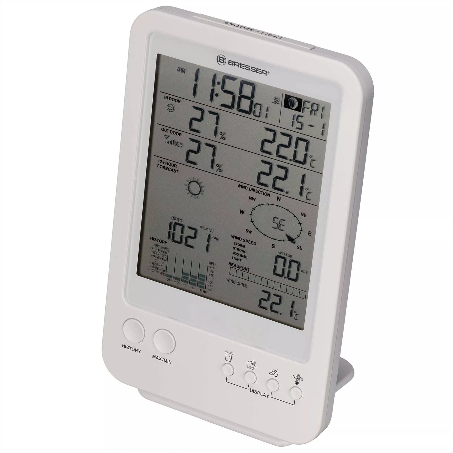 White 5-in-1 Weather Station