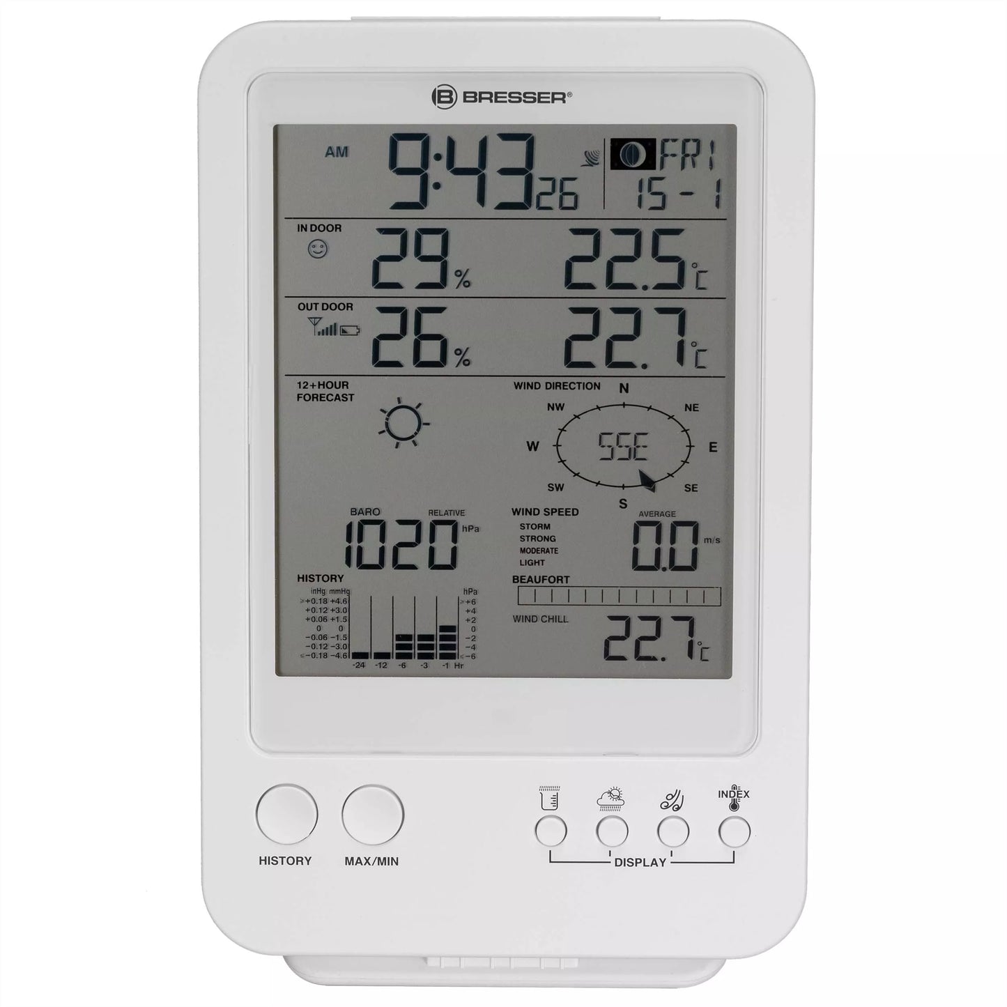 White 5-in-1 Weather Station