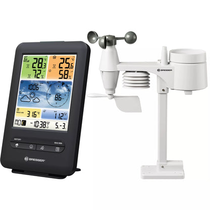 Professional WIFI Color Weather Station 5-in-1 Vertical