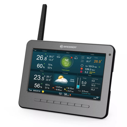 HD WIFI Color Weather Center w. Profi 7 in 1 Sensor