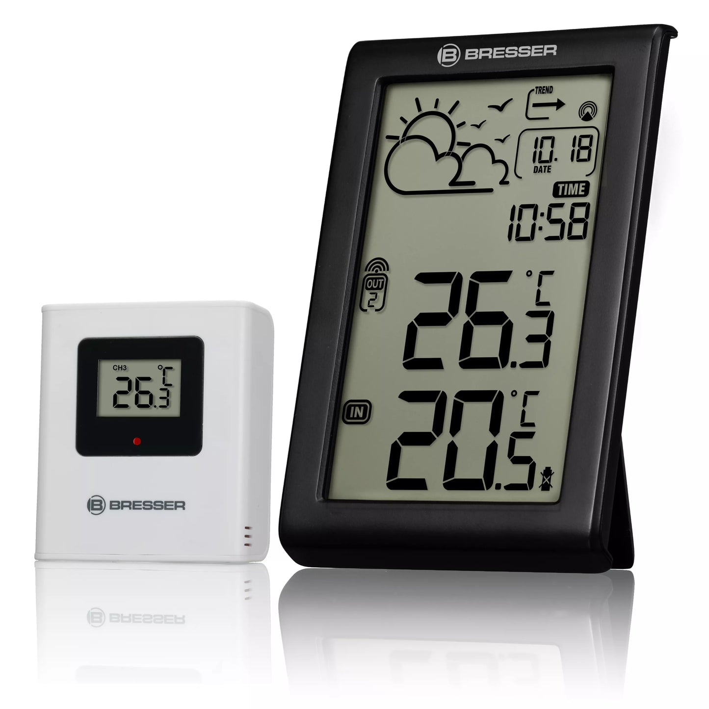 Station météo Meteo Temp W avec signal radio DCF