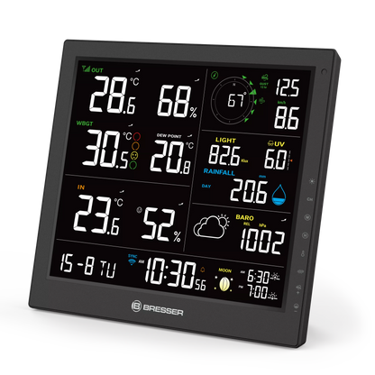 BRESSER 8-en-1 MeteoTemp JW Station météo WiFi - Bresser