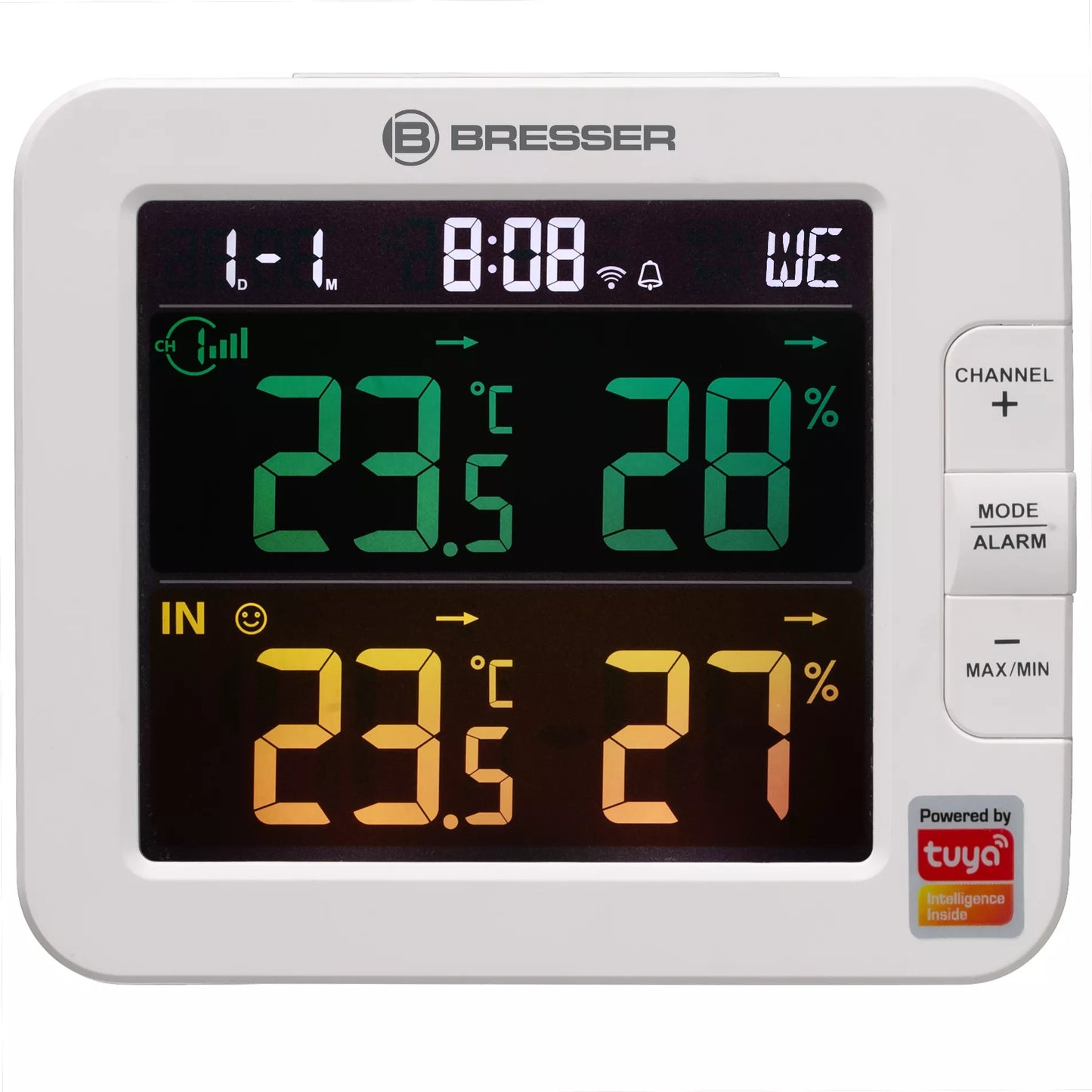 Thermomètre / Hygromètre BRESSER Tuya Smart Home à 7 Canaux - Bresser