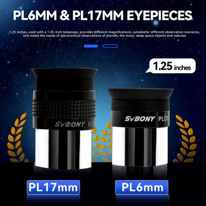 Zestaw akcesoriów do teleskopu SV233 7 części - SVBONY
