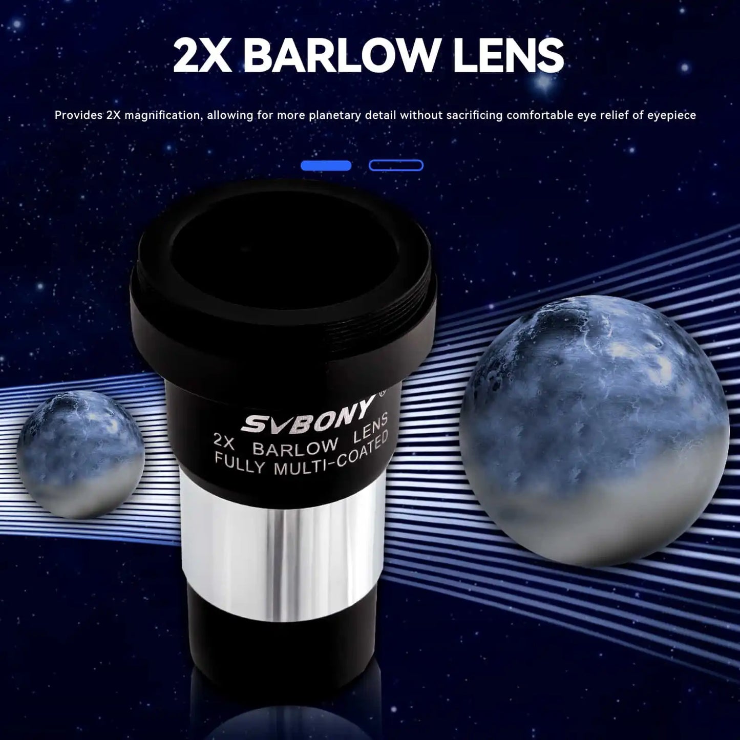 Zestaw akcesoriów do teleskopu SV233 7 części - SVBONY