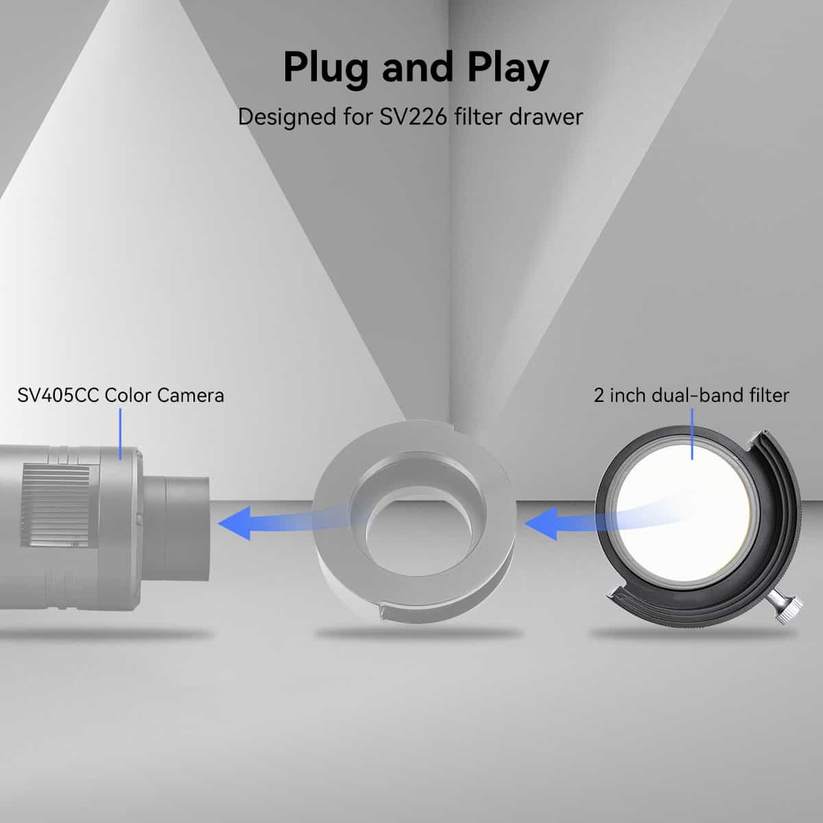 3 Supports de Filtre SVBONY SV226 2" pour Astrophotographie - SVBONY