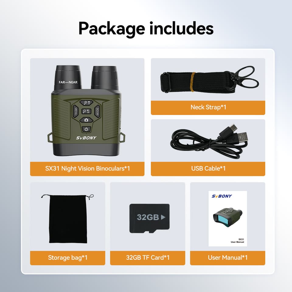 Jumelles de Vision Nocturne SX31 4K - Reconditionné