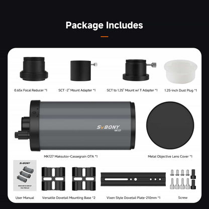 Telescopi Maksutov-Cassegrain MK127 per a l'astronomia - SVBONY