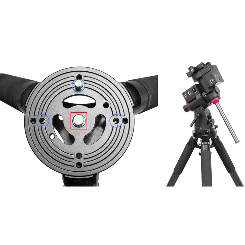 Trépied CF 40mm en carbone pour montures iOptron – Hauteur réglable 54–94 cm, charge 50 kg iOptron