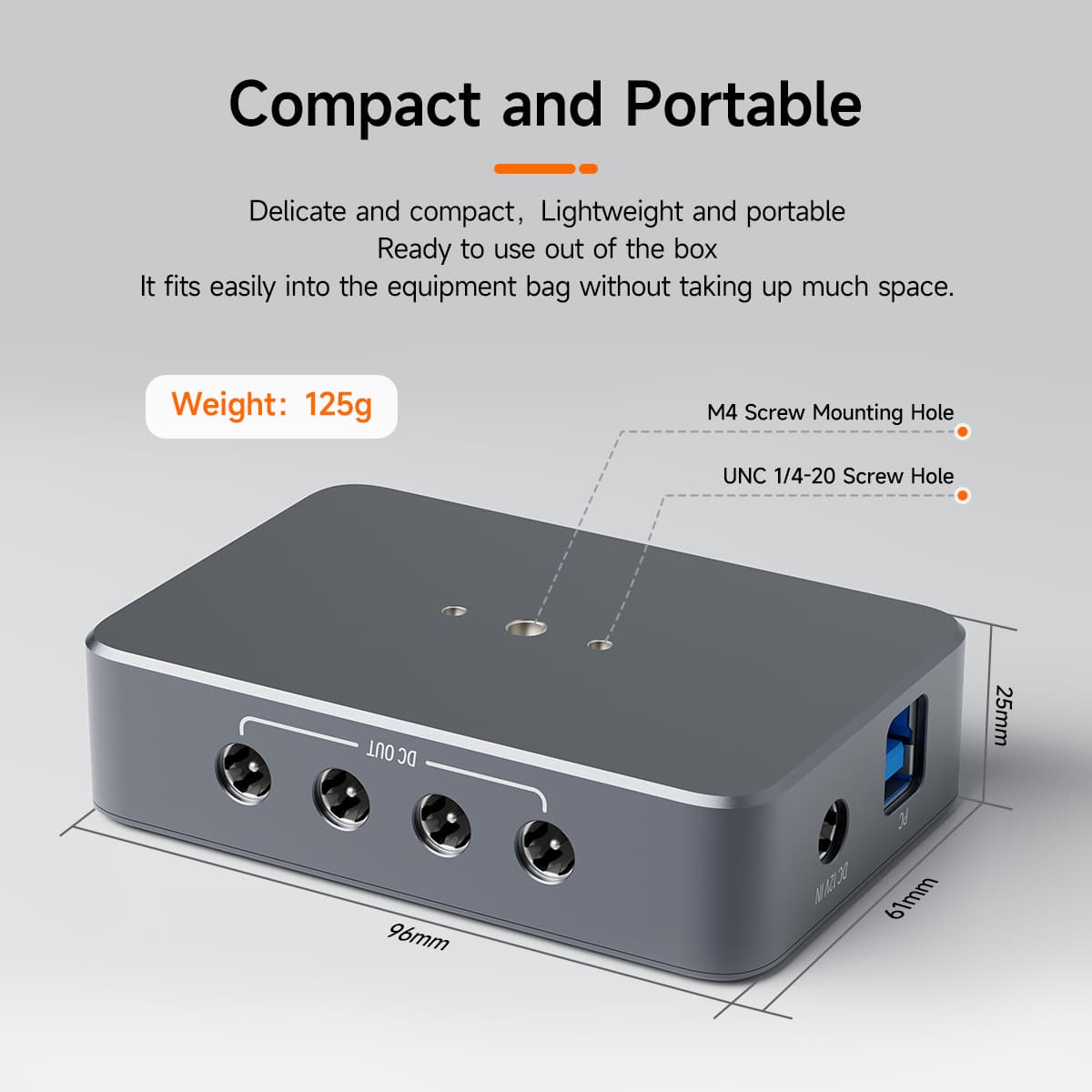 Boîtier d'alimentation SVBONY SV241 pour astrophotographie - Micro DC + USB, Interface USB3.1 Type-C