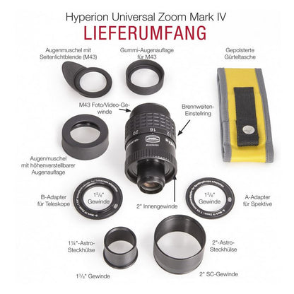 Oculaire Zoom 8-24 mm Hyperion Mark IV avec Double Coulant 2"/1,25" - Baader Planetarium