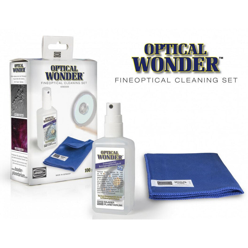 Kit de Nettoyage Optique 100 ml avec Chiffon Microfibre - Baader