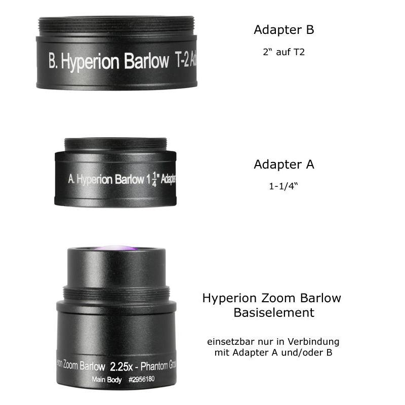 Lentille de Barlow 2,25x pour Zoom Hyperion 8-24 mm - Baader Planetarium
