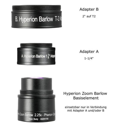 Lentille de Barlow 2,25x pour Zoom Hyperion 8-24 mm - Baader Planetarium