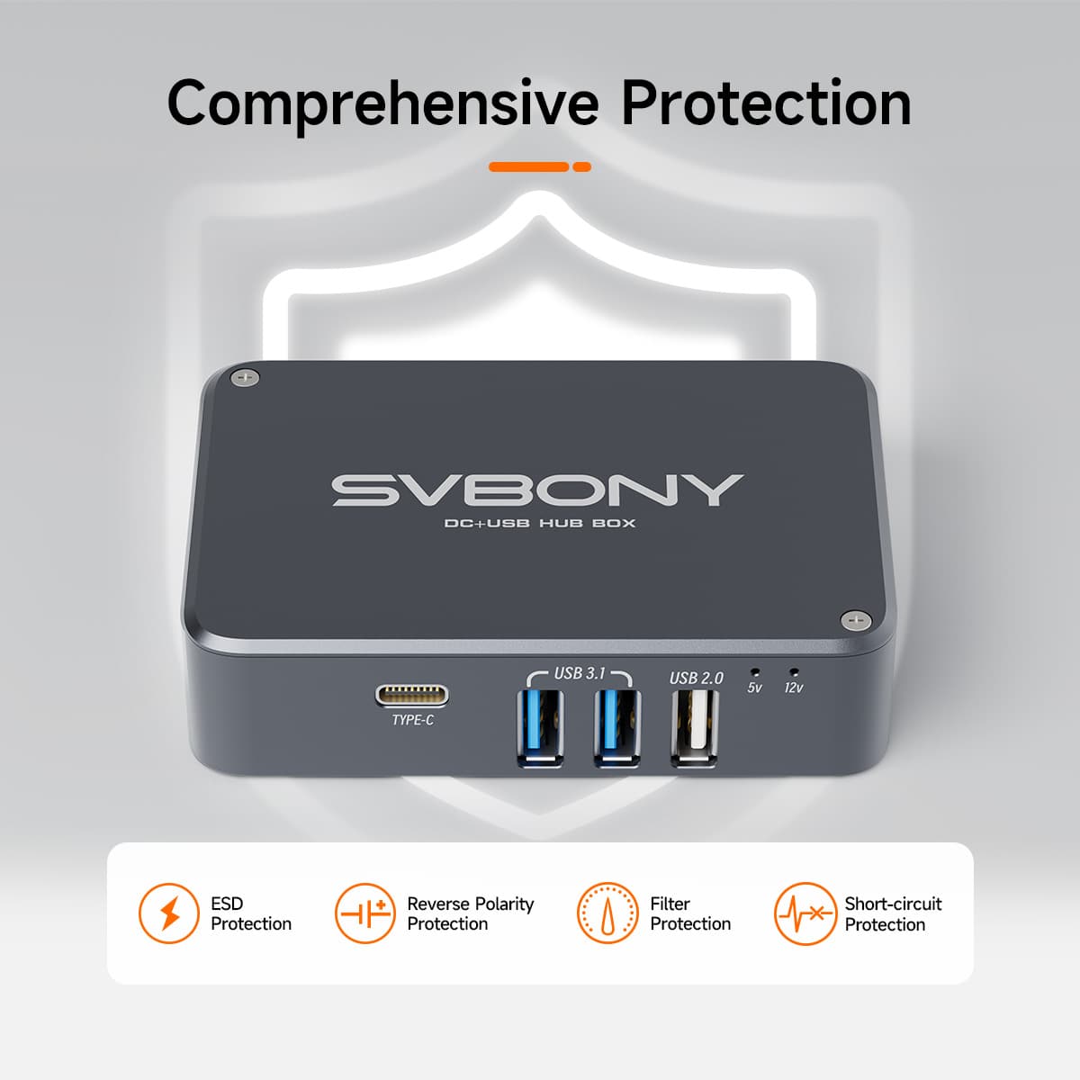 Boîtier d'Alimentation SV241 avec Hub USB 3.1 pour l'Astrophotographie - SVBONY