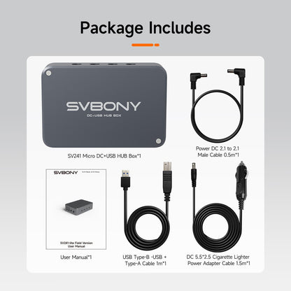 Boîtier d'Alimentation SV241 avec Hub USB 3.1 pour l'Astrophotographie - SVBONY