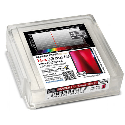 Filtre H-alpha 3,5nm CMOS f/3 Ultra-Highspeed 50x50mm - Baader Planetarium