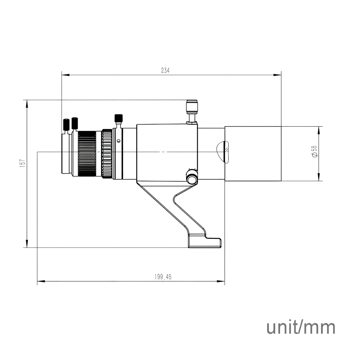 SVBONY SV198 Mini 50mm Guiding Scope with Double Helix Focuser