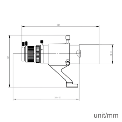 SVBONY SV198 Mini 50mm Guiding Scope with Double Helix Focuser