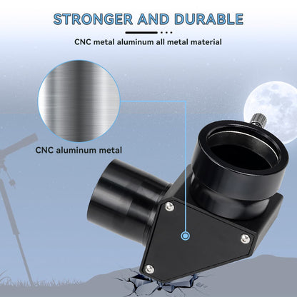 SVBONY SV222 - Diagonaalinis prizminis 90 laipsnių 1,25 colio su antiatspindinčiu metaliniu danga reflektoriui