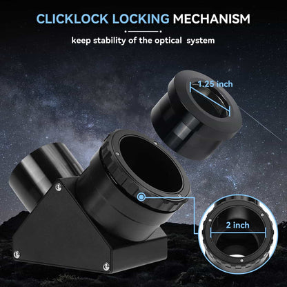 SVBONY SV223 - مرآة قطرية بزاوية 90 درجة مع طلاء عازل