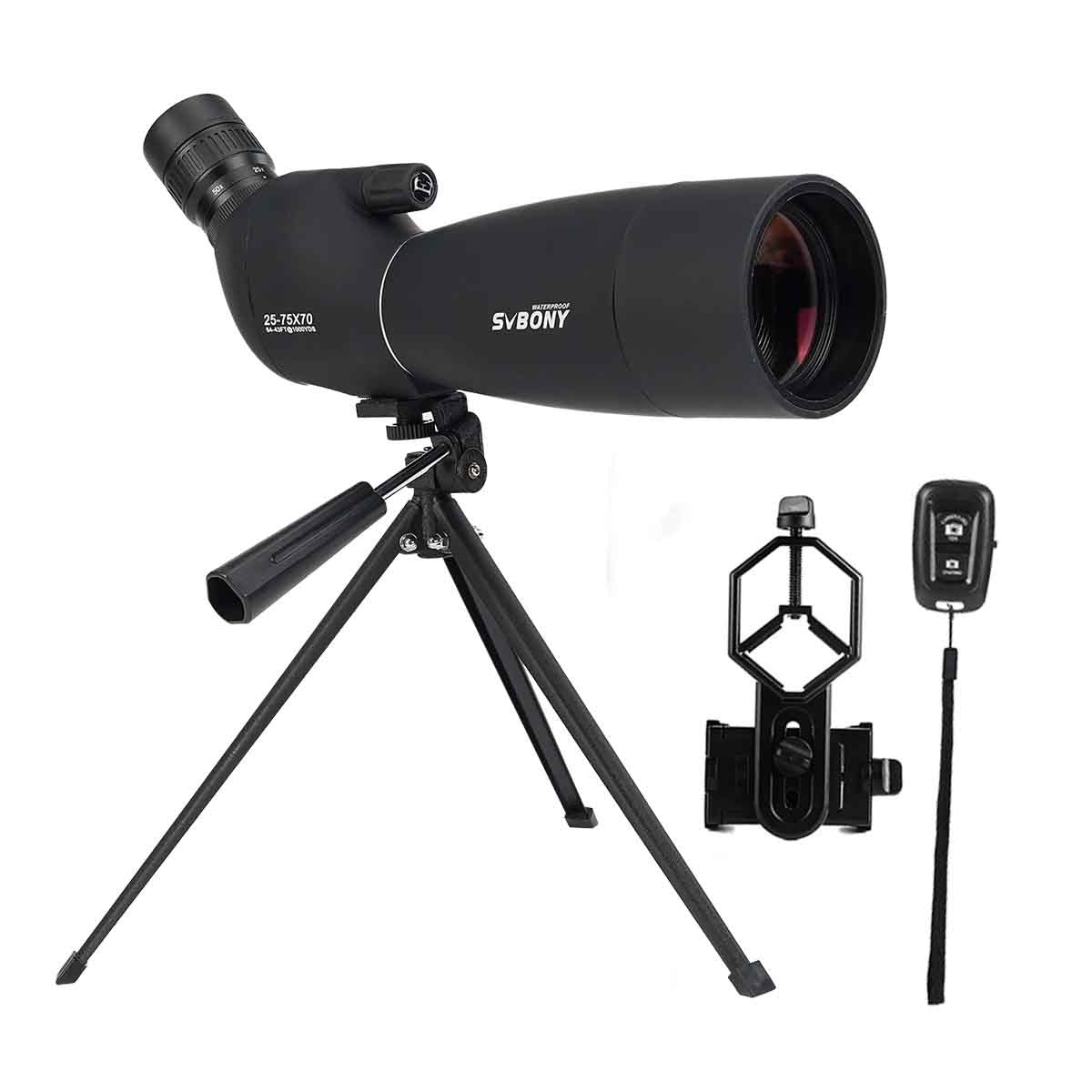 Kikkert SV28 Plus 25-75x70 til fotografi og fugleobservation - SVBONY