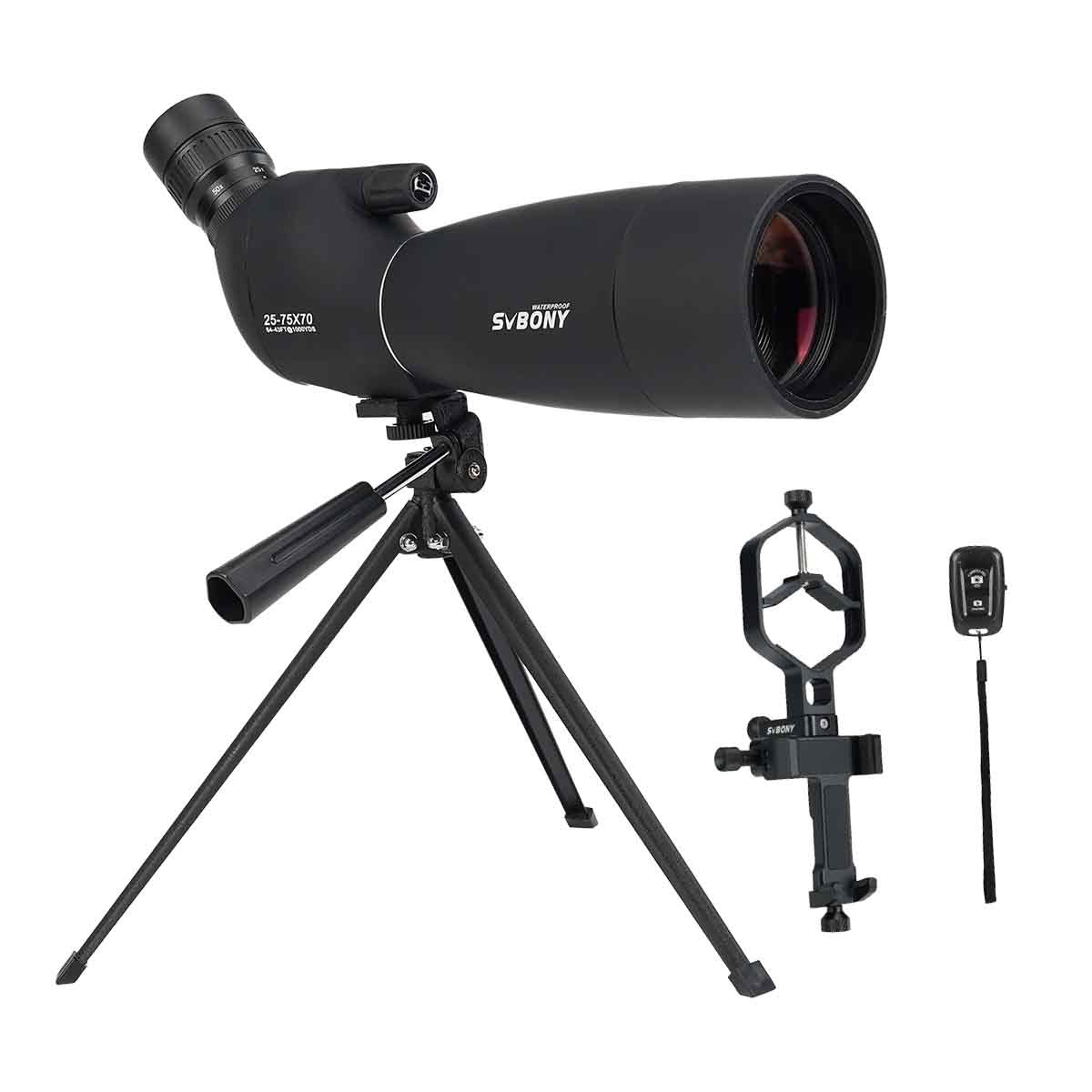 Kikkert SV28 Plus 25-75x70 til fotografi og fugleobservation - SVBONY