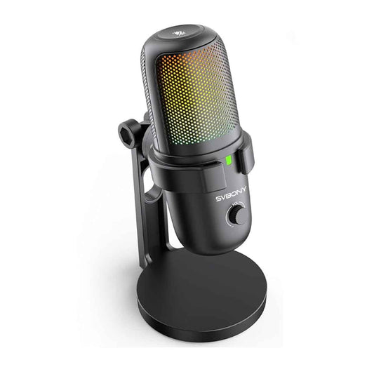 Microphone USB SVMic G1 avec Indicateur RGB et Bouton Mute pour Streaming, Gaming et Podcast - Svbony
