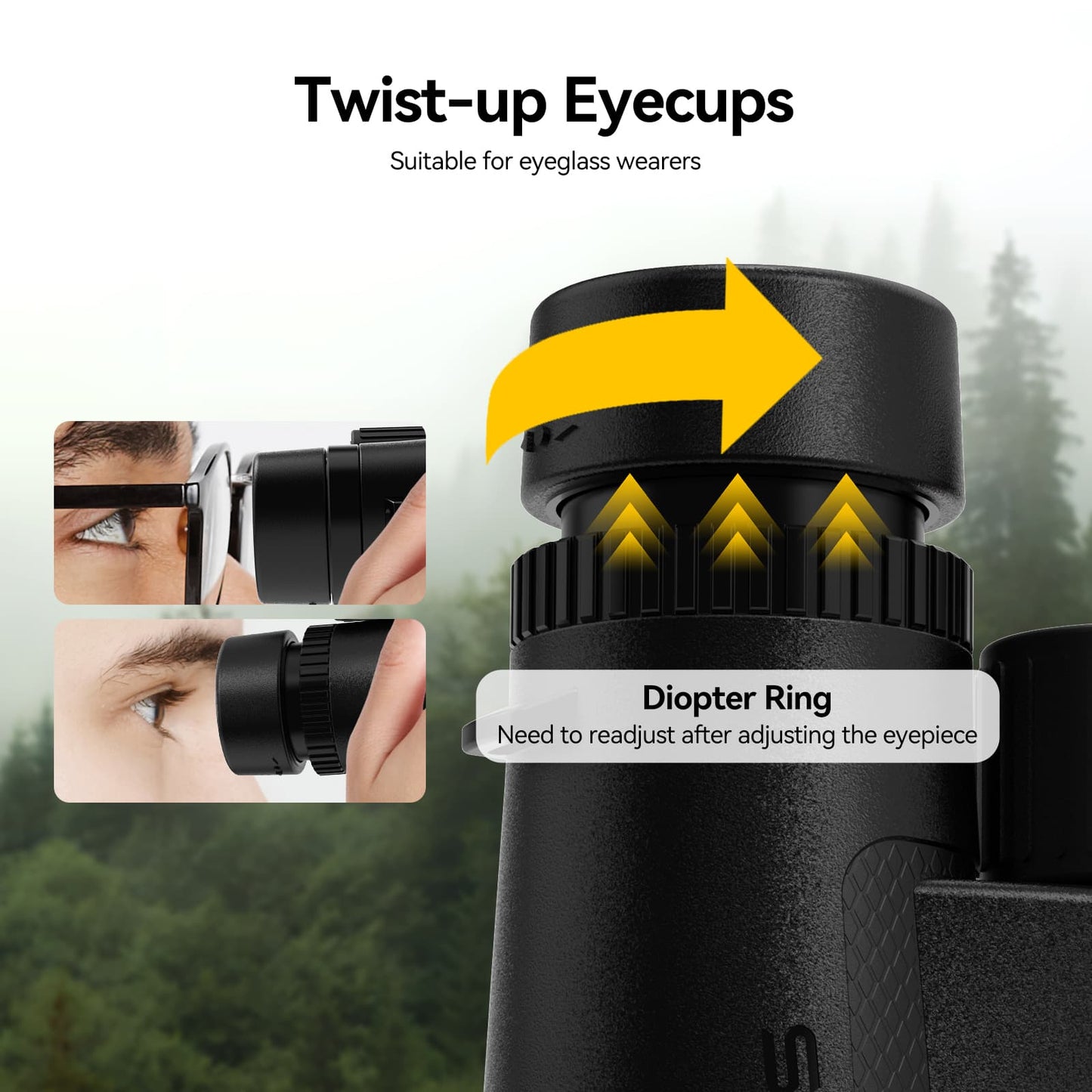 Jumelles ED 8x42 avec Prismes BaK-4 et Étanchéité IPX7 - SVBONY