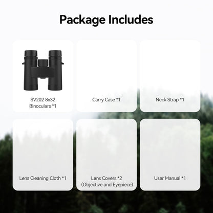 Jumelles ED 8x42 avec Prismes BaK-4 et Étanchéité IPX7 - SVBONY