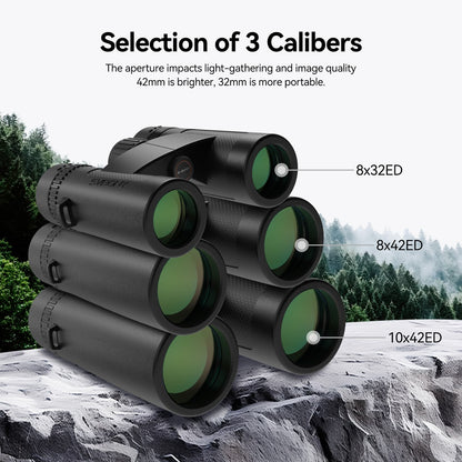 Jumelles SV202 ED 8x32 Étanches IPX7 avec Prismes BaK-4 - SVBONY