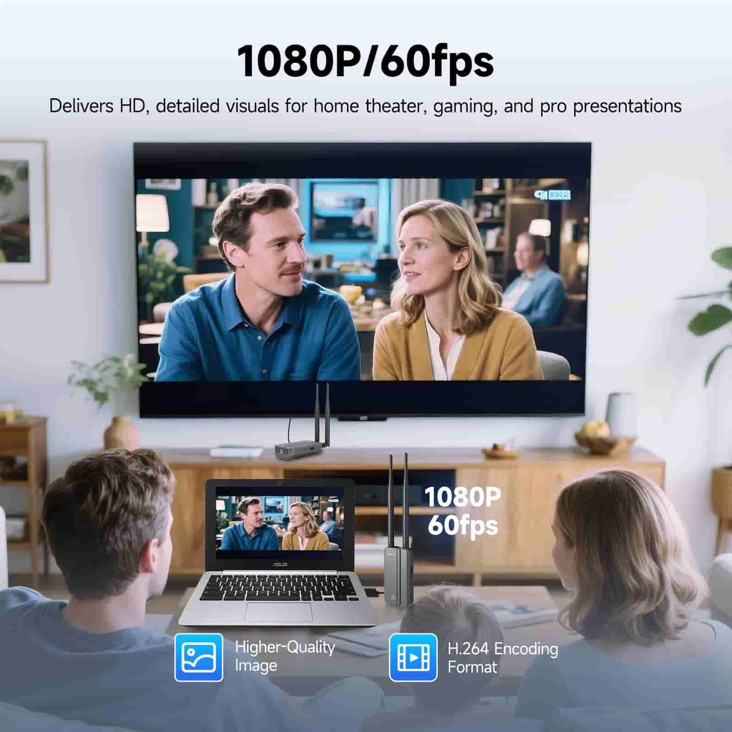 TransAir3 Système Vidéo Sans Fil 1080P60 à 0,06 s Latence – SVBONY
