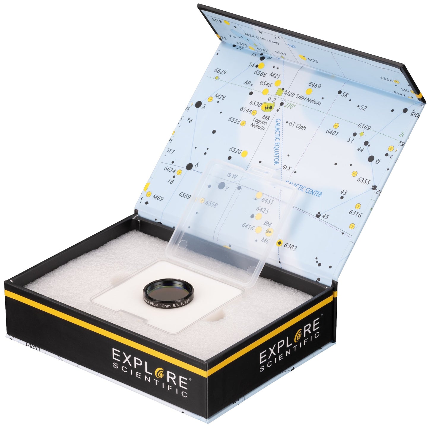 Filtre S-II 1,25" 12nm pour Nébuleuses et Ciel Profond - Explore Scientific