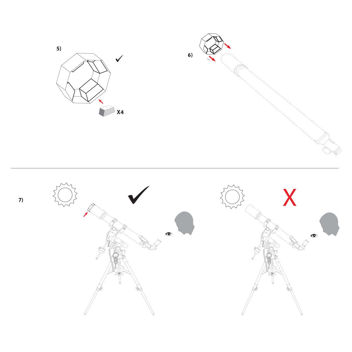 Zonnefilter Sun Catcher voor Telescopen (Diameter 110-130mm) - Explore Scientific