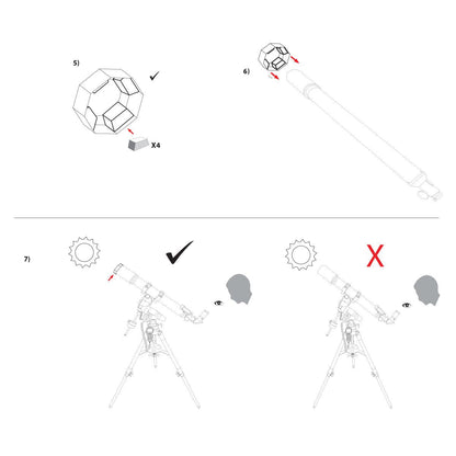 Zonnefilter Sun Catcher voor Telescopen (Diameter 110-130mm) - Explore Scientific