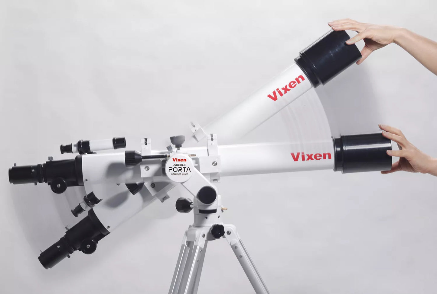 Complete Set of A70Lf Astronomical Telescope with Porta Mobile Mount - Vixen