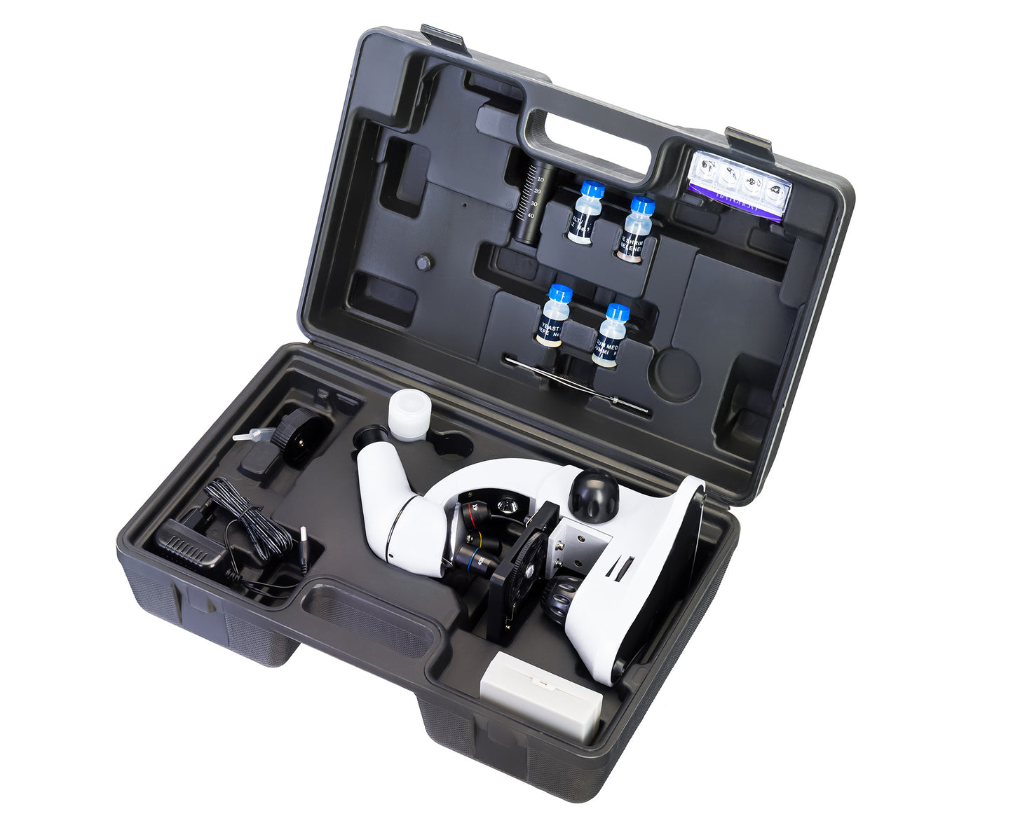 Microscope Rainbow 50L 40×–800× avec kit Levenhuk