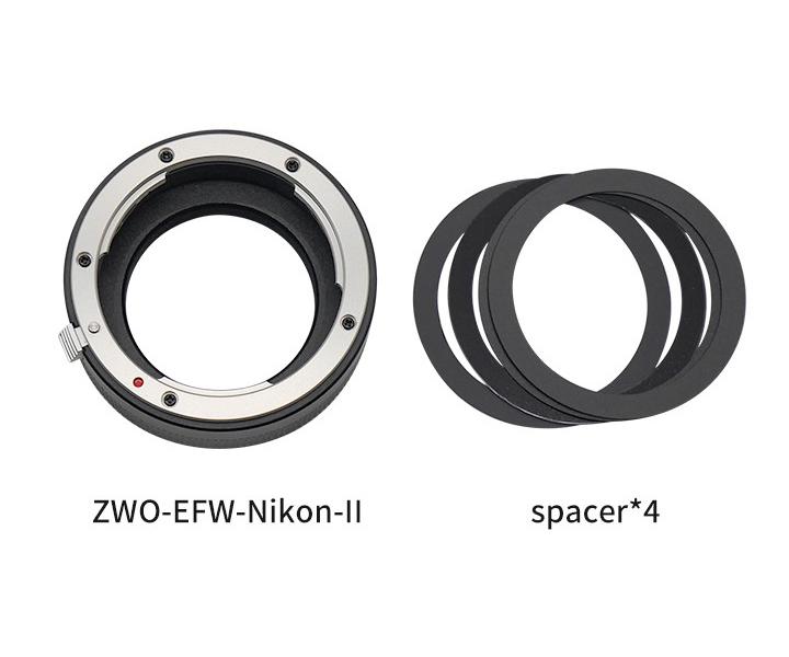 ZWO ASI T2 - Nikon-objektiivin sovitin EFW:lle (versio II) - ZWO
